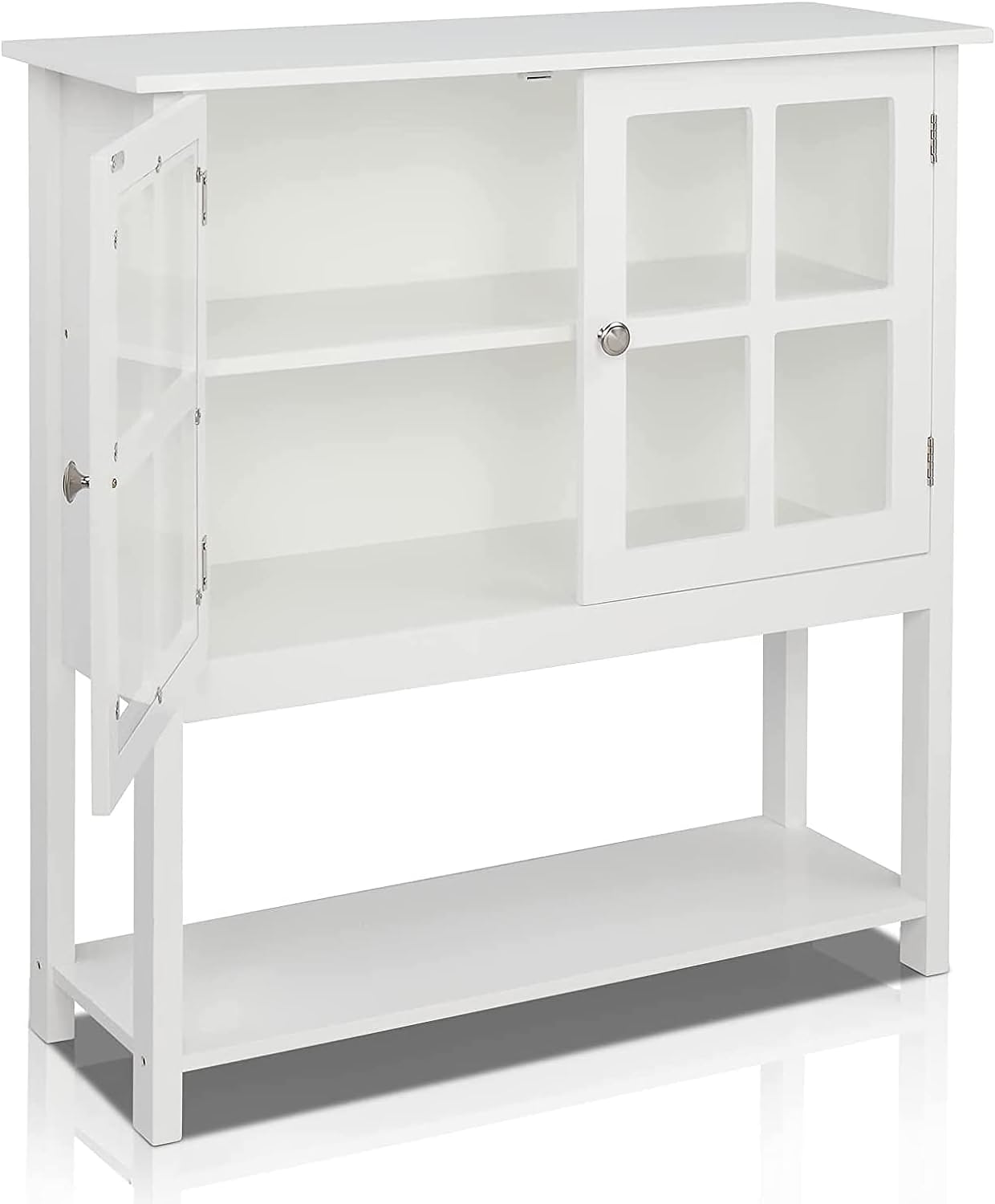 Buffet Sideboard Cabinet with Shelf and Double Doors D876
