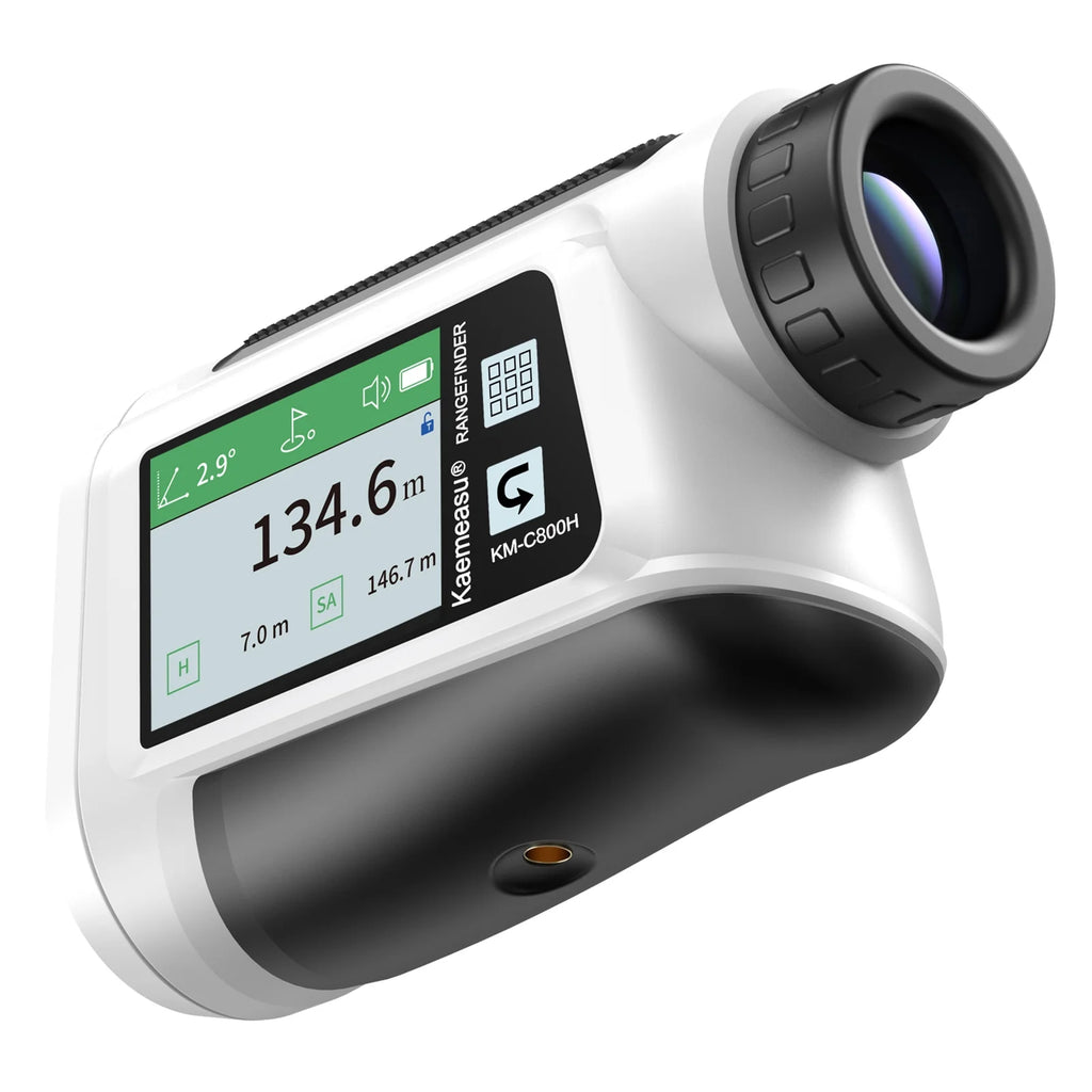 Rangefinder with LCD Touch Screen 6X Magnification 600M / 800M USB Rechargeable Distance Meter with Speaker Slope Function Flag Locking Vibration Z201796