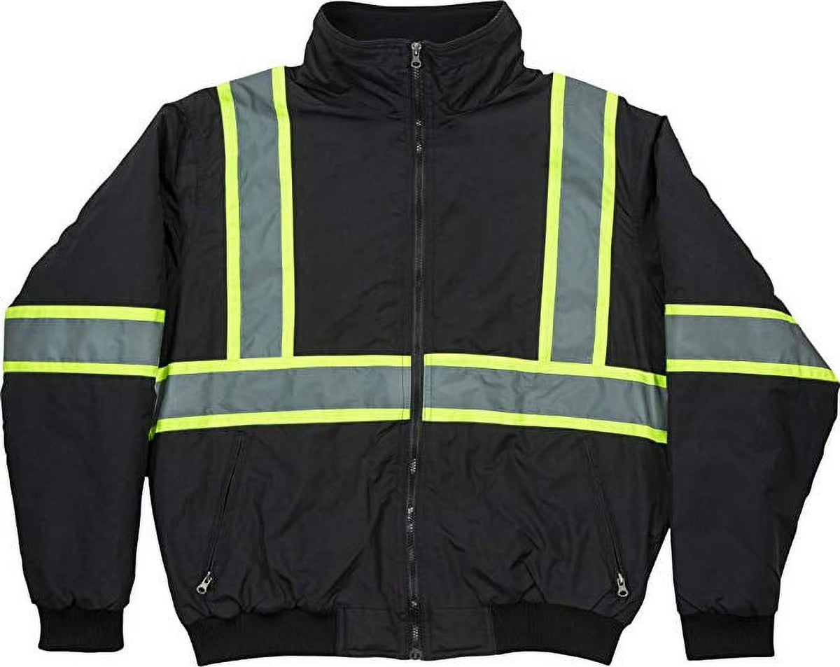 High Visibility Fleece Lined Bomber Jacket Y57382