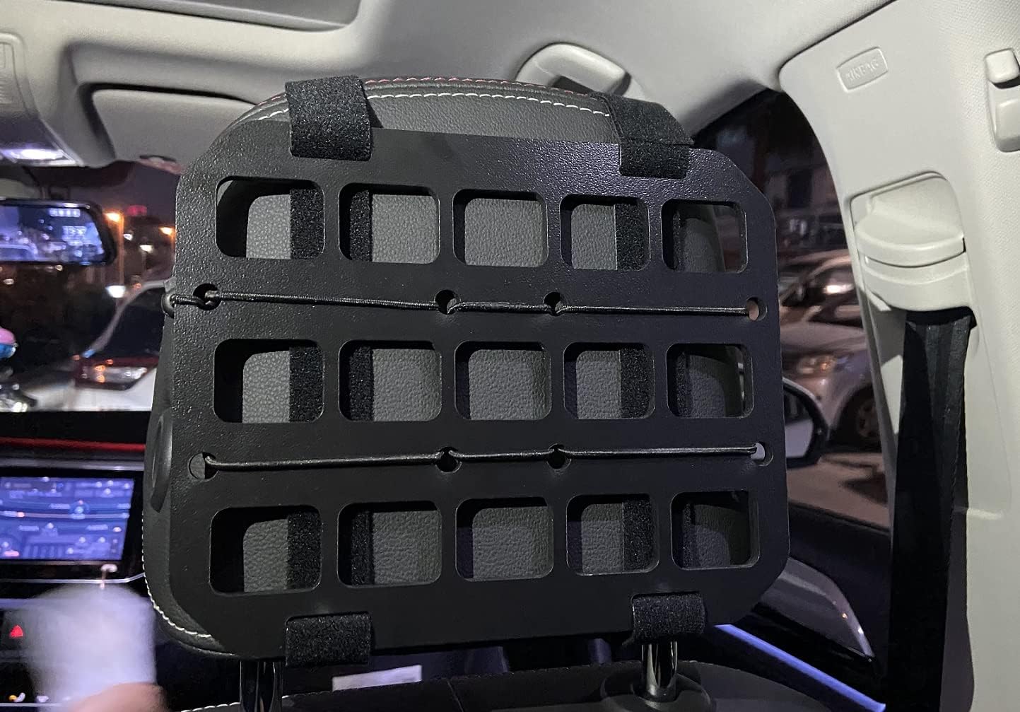 MOLLE Panel Car Seat Headrest Organizer Storage Platform Backpack Insert Panel Tactical Gear Holder 8 x 6.5 A74961
