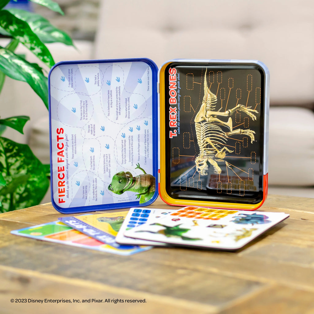 Multicolor Dinosaur Science Educational Magnetic Activity Tin F355333