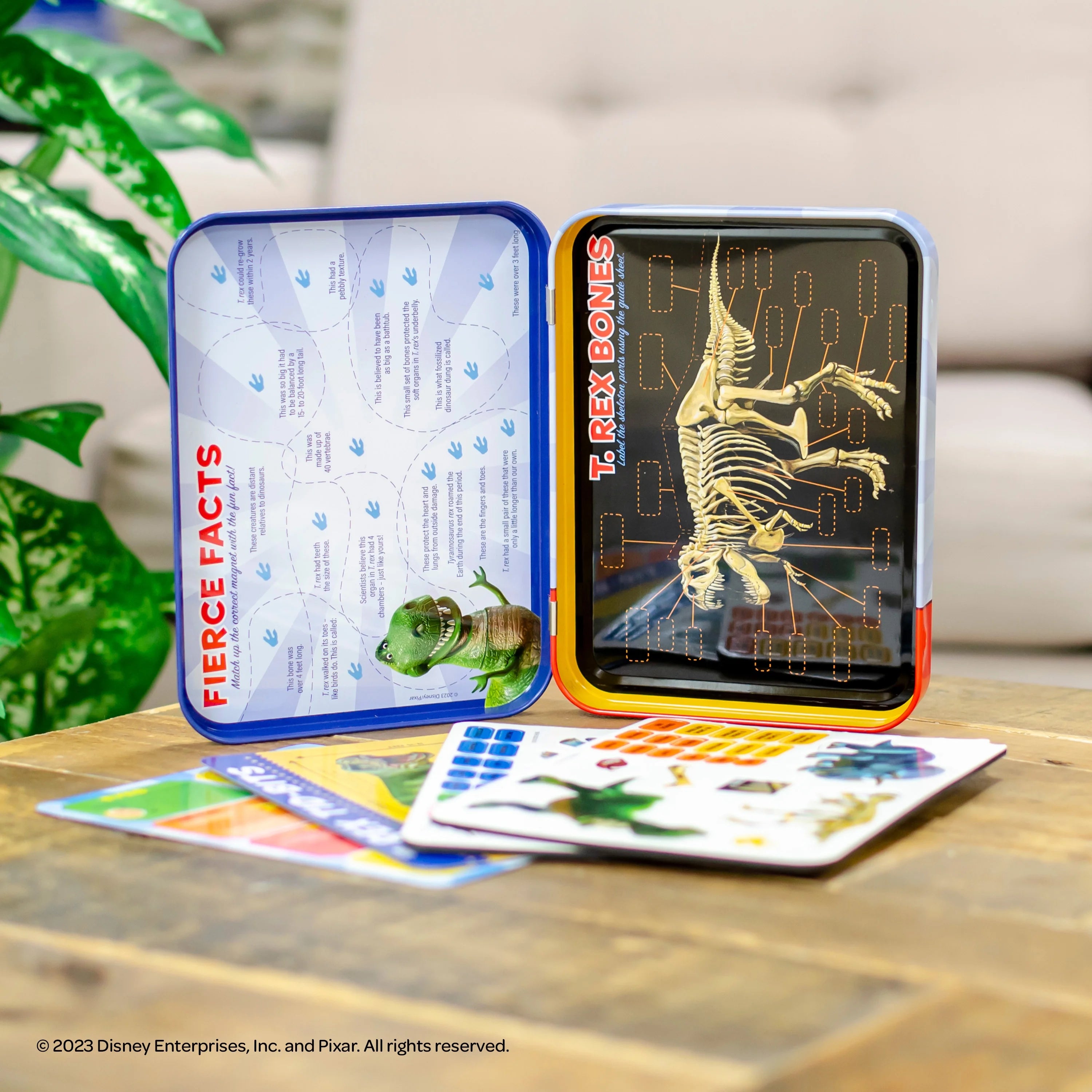 Multicolor Dinosaur Science Educational Magnetic Activity Tin F355333