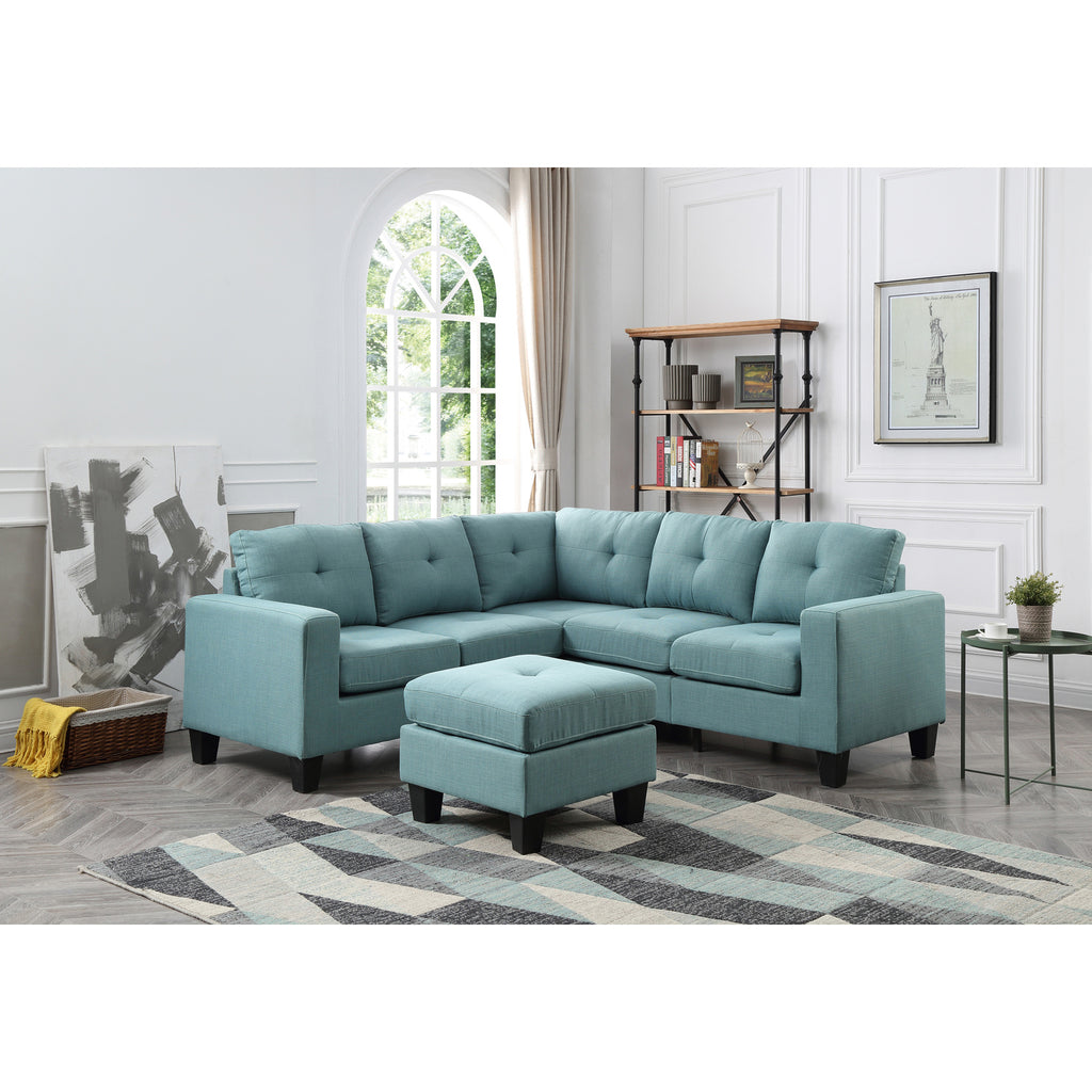 Teal Sectional A727725
