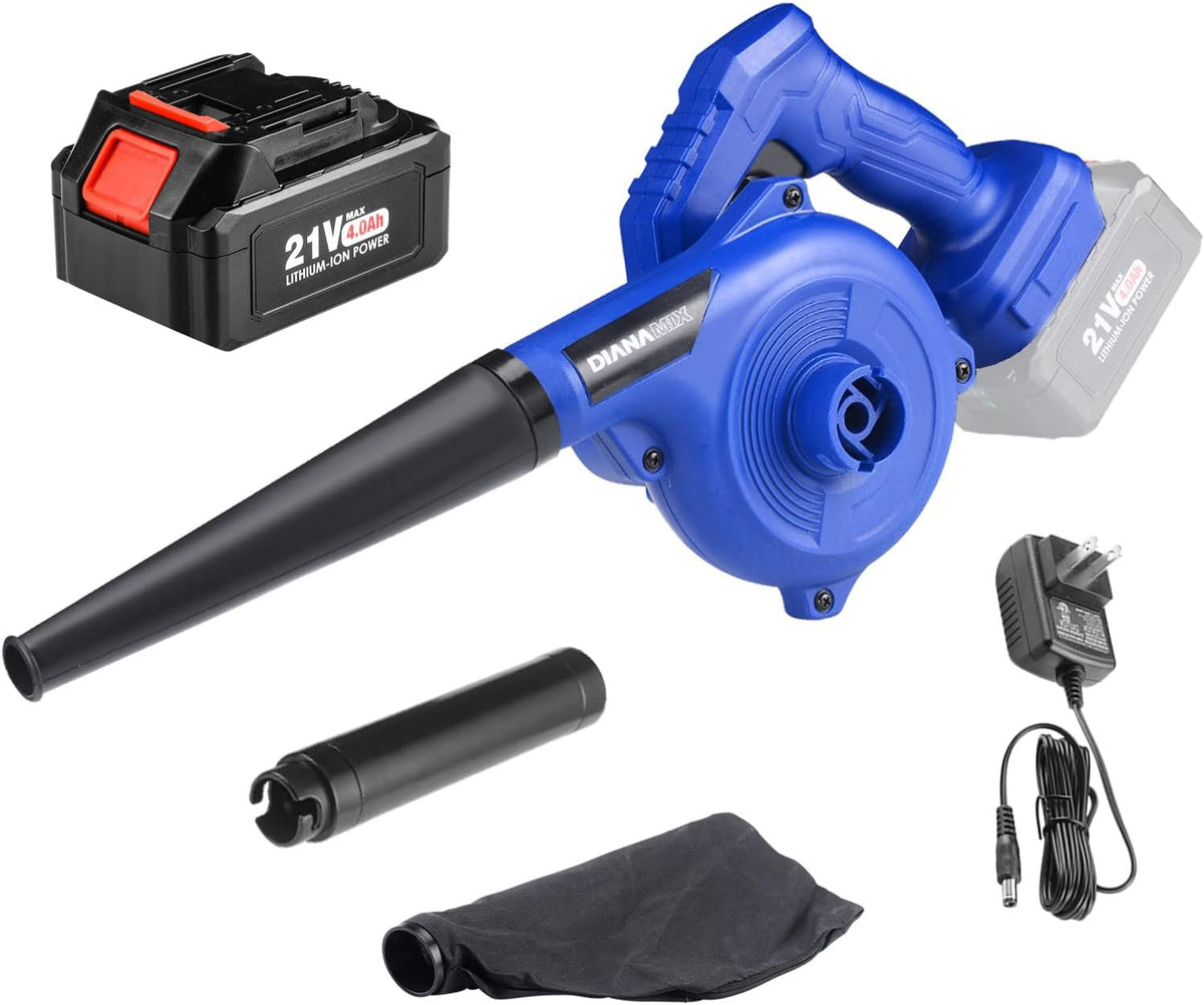 2-in-1 Cordless Electric Leaf Blower/Vacuum with 20V 4.0Ah Battery and Charger T204464