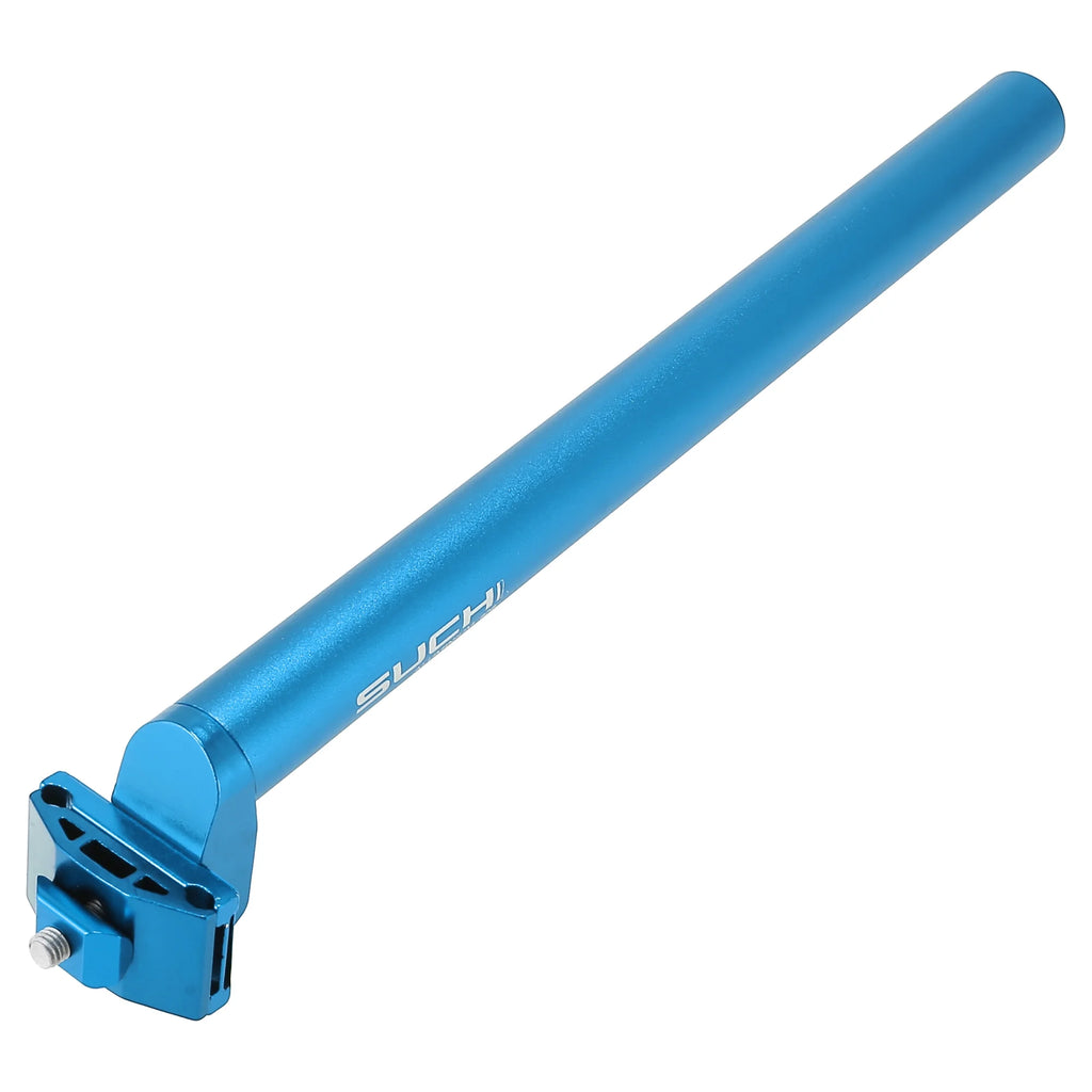 Blue Aluminum Alloy Adjustable Bike Seat Post with Clamp N5922