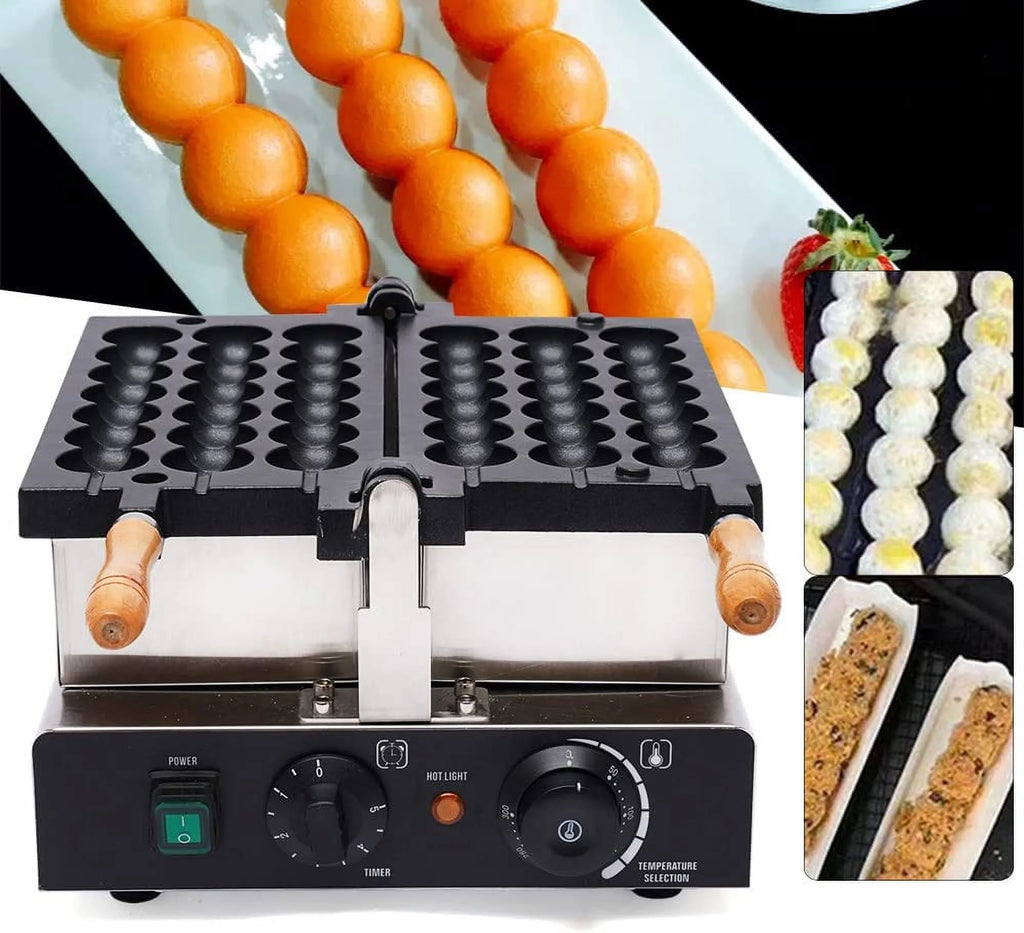 Nonstick Electric Rotating Waffle Ball Machine N2673