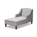 Grey Fabric Upholstered Chaise Lounge M164