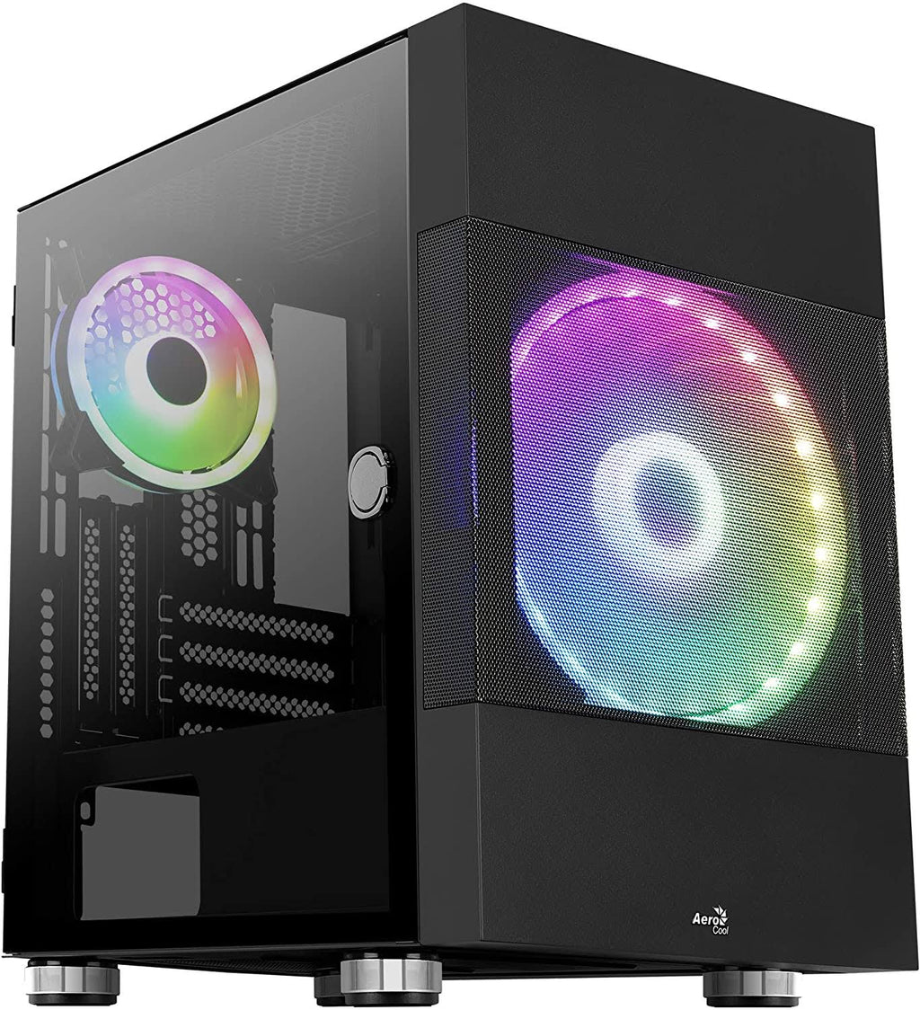 Black LED RGB Micro ATX Midtower Case Y7208