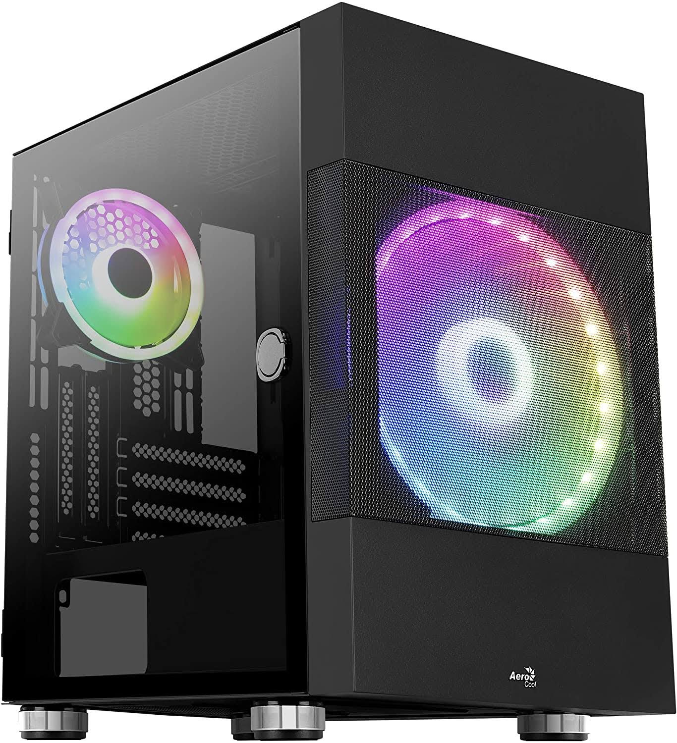 Black LED RGB Micro ATX Midtower Case Y7208