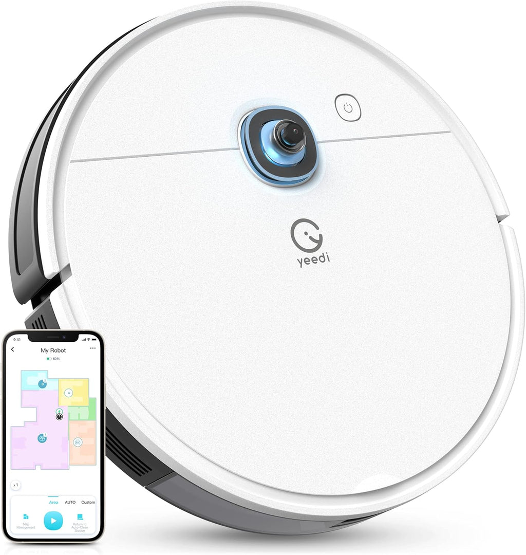 Robot Vacuum, 3000Pa Suction, Carpet Detection, Smart Visual Mapping, 110mins Runtime Q211