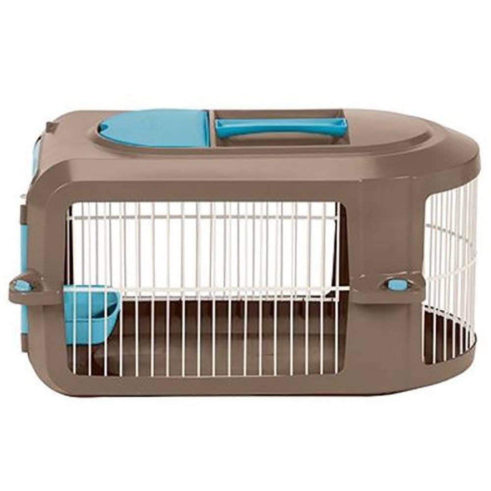 Small Pet Travel Carrier with Food Trays (2 Pack) U4028