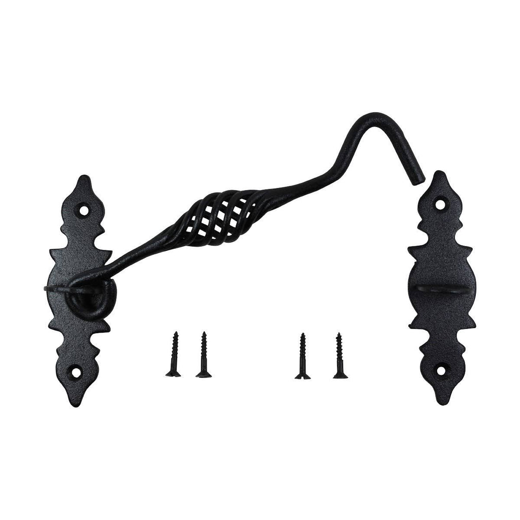 Black Wrought Iron Birdcage Cabin Hook D327917