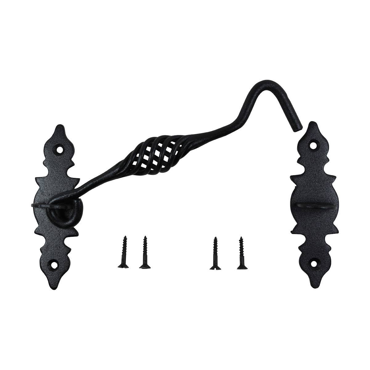 Black Wrought Iron Birdcage Cabin Hook D327917