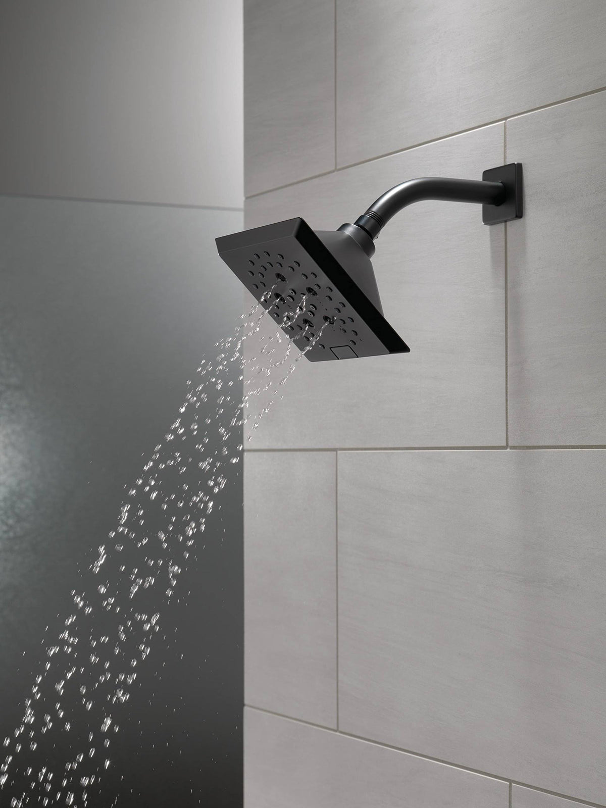 Matte Black 5-Setting Raincan Shower Head K300607