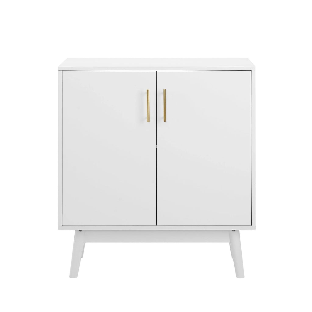 White Mid-Century Accent Cabinet B80545