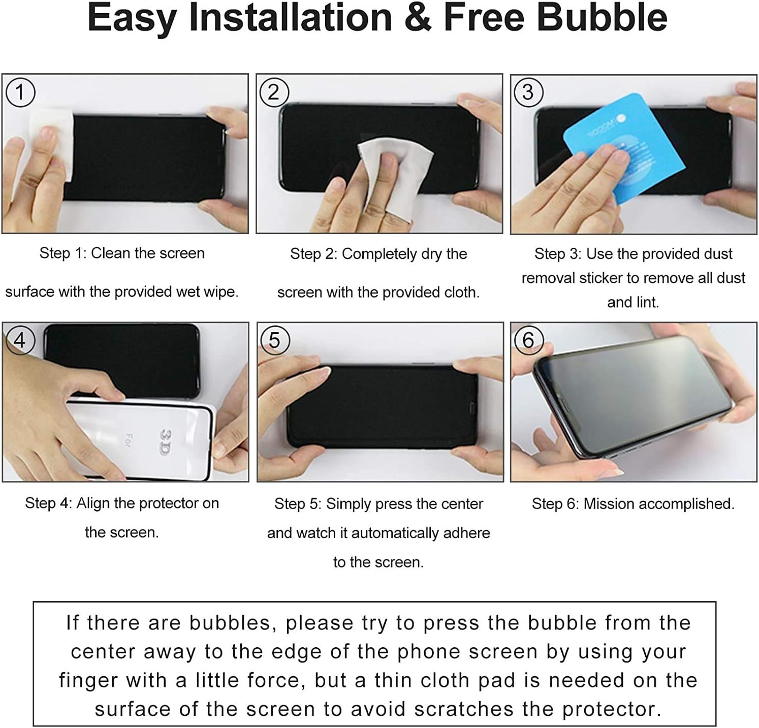 Tempered Glass Screen Protector for 8 Inch Touchscreen Y61709