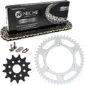 Drive Sprocket Chain Combo Front 13 Rear 48 Tooth 520NZ Standard 114 Links Pack of 2 C110