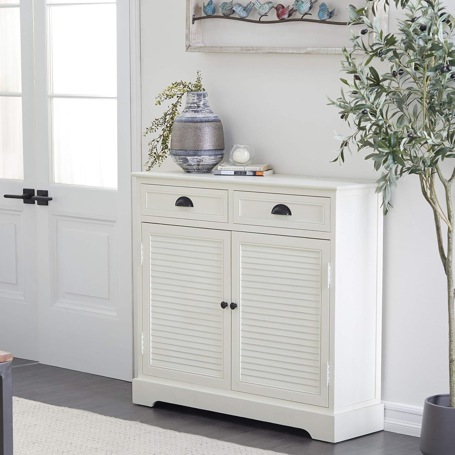 White Wood Cabinet G52191