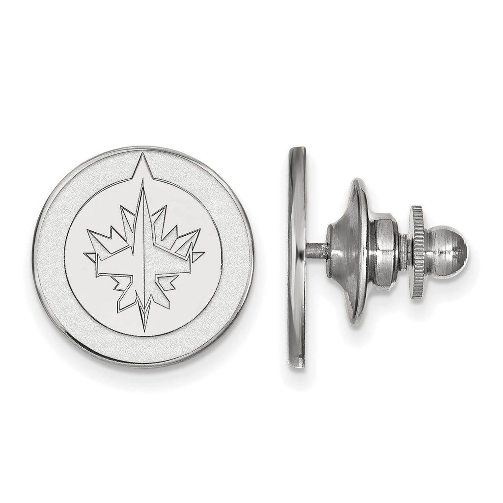 14K White Gold Winnipeg Jets Lapel Pin C225029