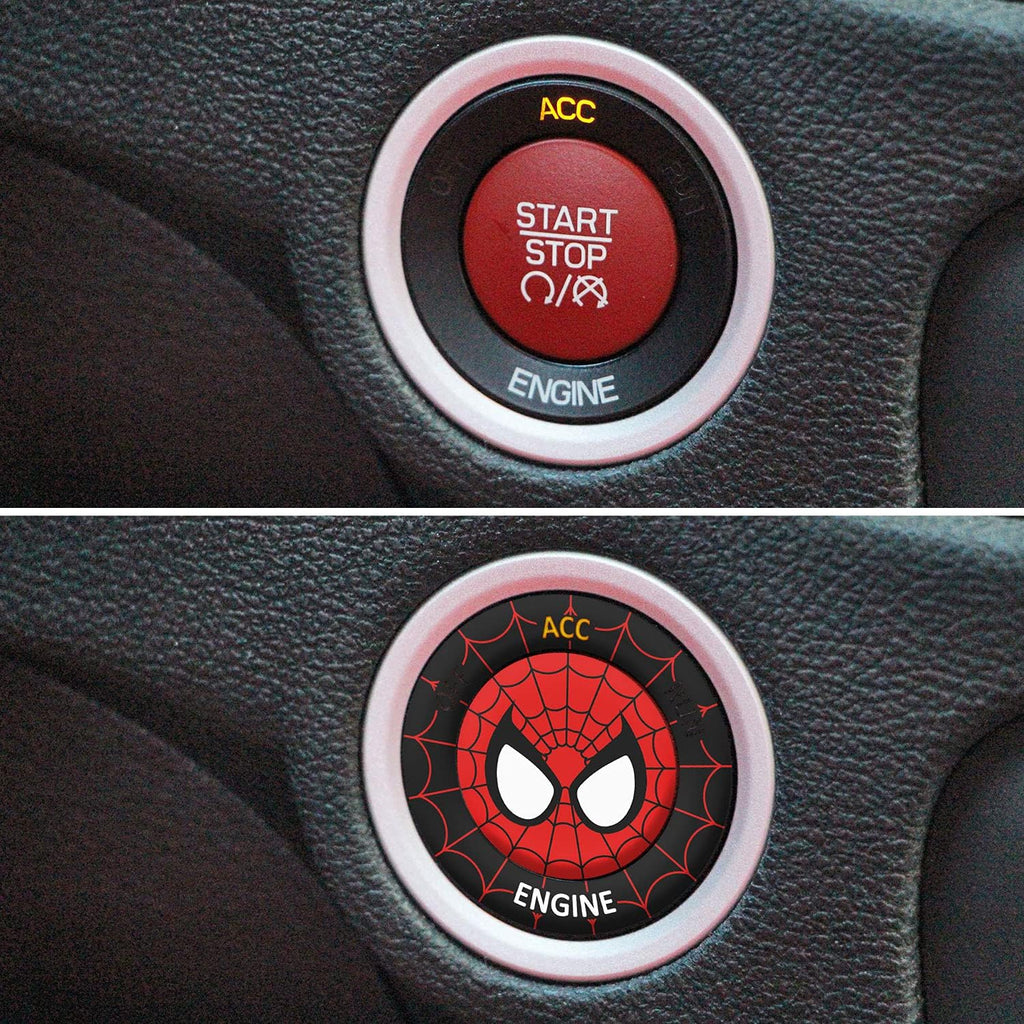 Engine Start Stop Button Overlay Ruby Red Sticker Emblem K322938
