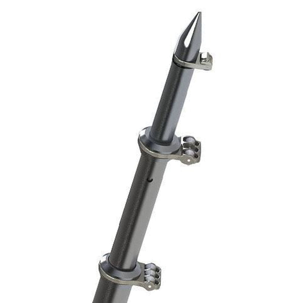 18' Silver Aluminum Tele-Outrigger Poles R957454