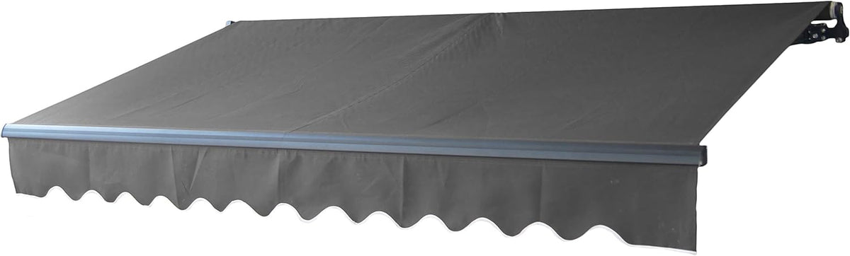 Motorized Retractable Patio Awning 12 x 10 Feet Blue C967269