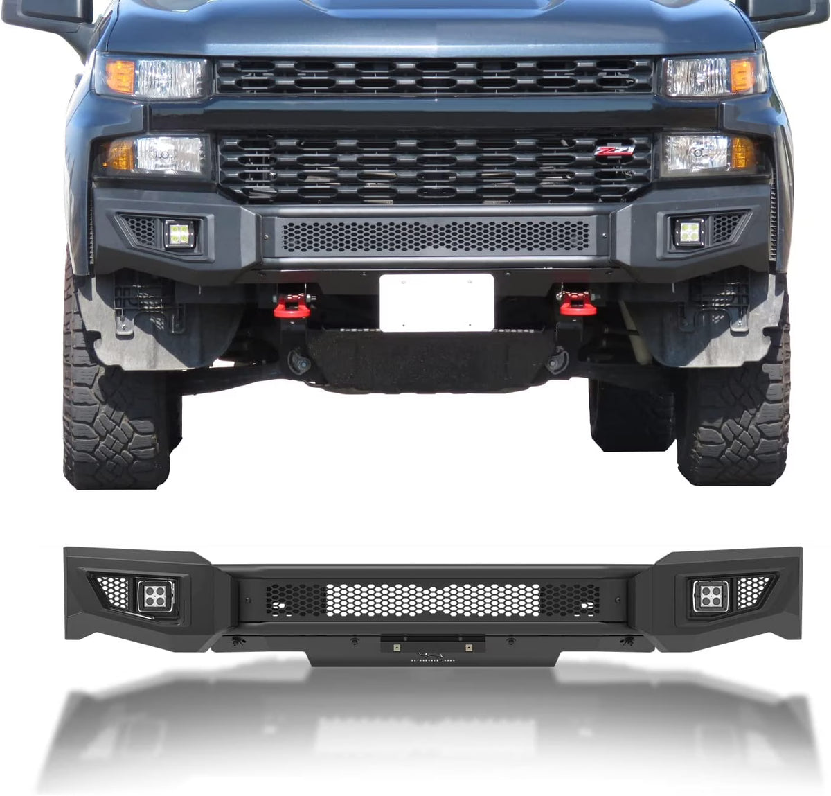 Front Bumper Bull Bar with 2 LED Fog Light N120