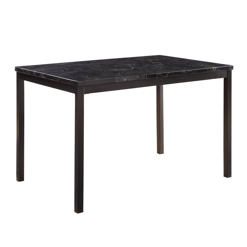 5-Piece Metal Dining Set in Black T442