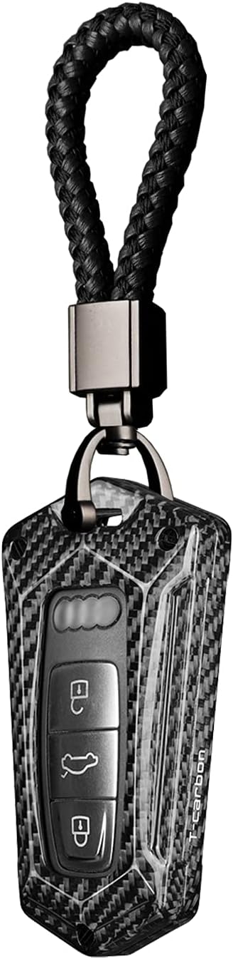 Carbon Fiber Key Fob Cover Case Black Pack of 2 B1708