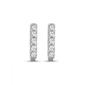 10K White Gold Hoop Earrings T4680