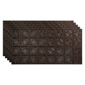 Smoked Pewter 2ft x 4ft Glue Up Vinyl Ceiling Tile (5 Pack) M314