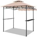 Brown Double Tiered Grill Gazebo W92733