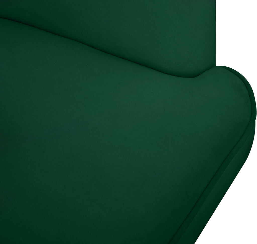 Green Velvet Accent Chair H408