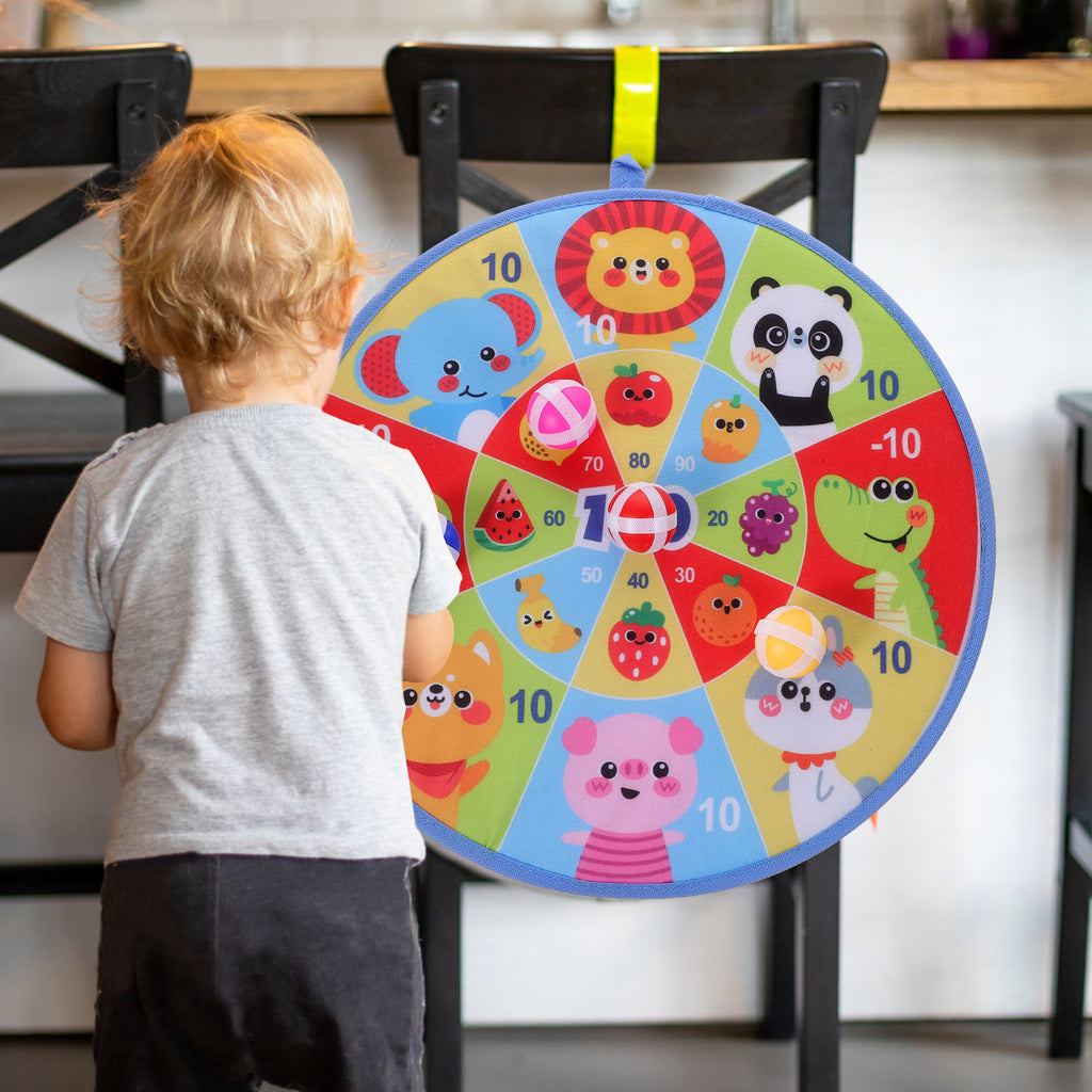 Dart Board and Sticky Balls Toys Game V1348