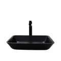 Black Rectangular Vessel Bathroom Sink G709830