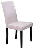 Cream Contemporary Side Chairs, Set of 2 Q458242