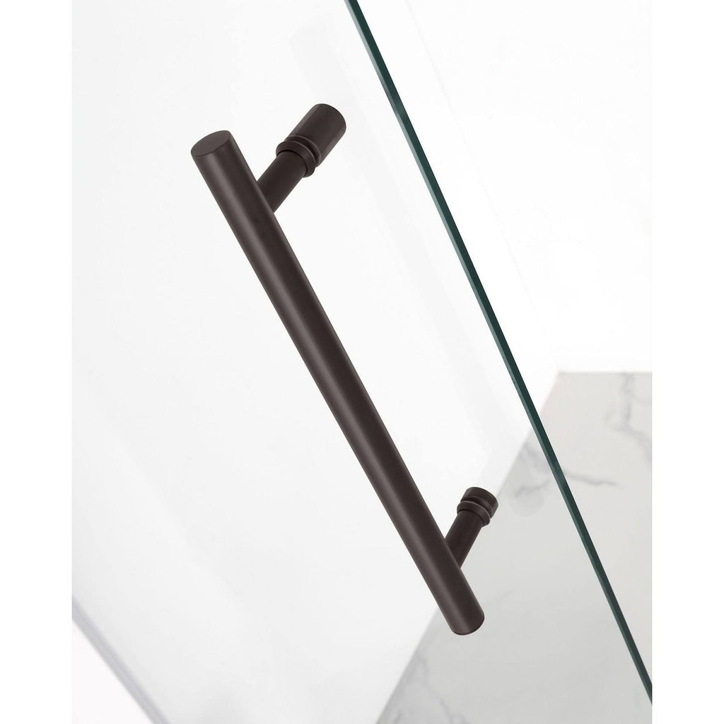 72x22 High x 22x22 Wide Frameless Shower Door Stainless Steel S7743