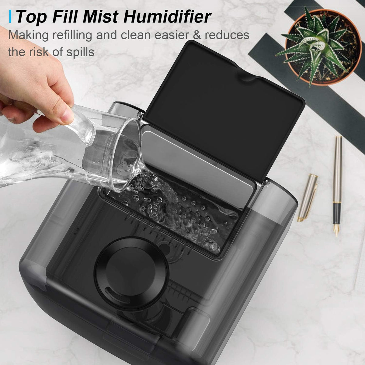 4.5L Top Fill Ultrasonic Cool Mist Humidifier, Pack of 2 H910