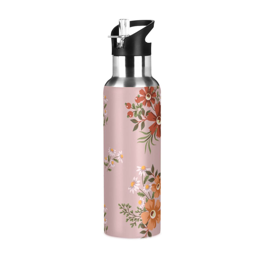 Stainless Steel Insulated Water Bottle with Straw Lid I98110