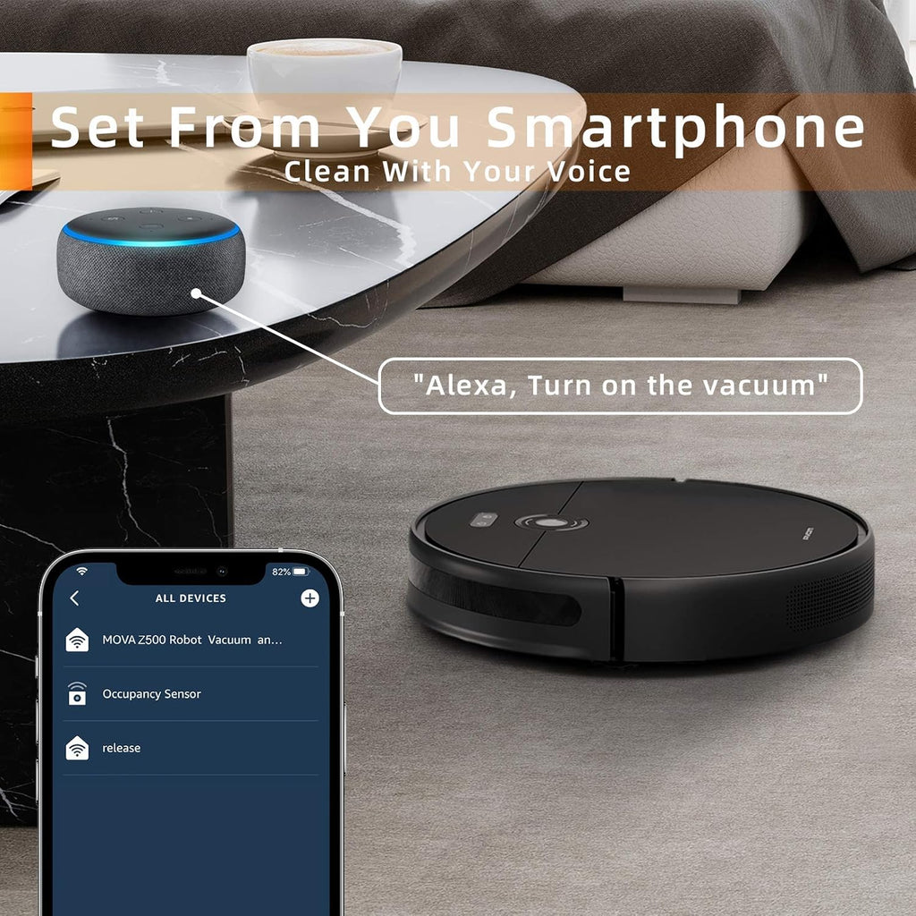 Robot Vacuum and Mop with 3000Pa Suction and 5200mAh Battery O218630