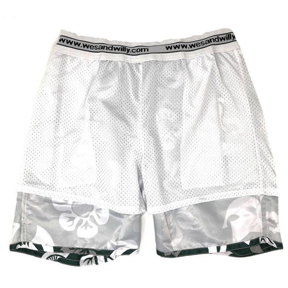 Scarlet Ohio State Buckeyes Floral Volley Swim Trunk F170