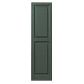 Green Raised Panel Polypropylene Shutter Pair K2272