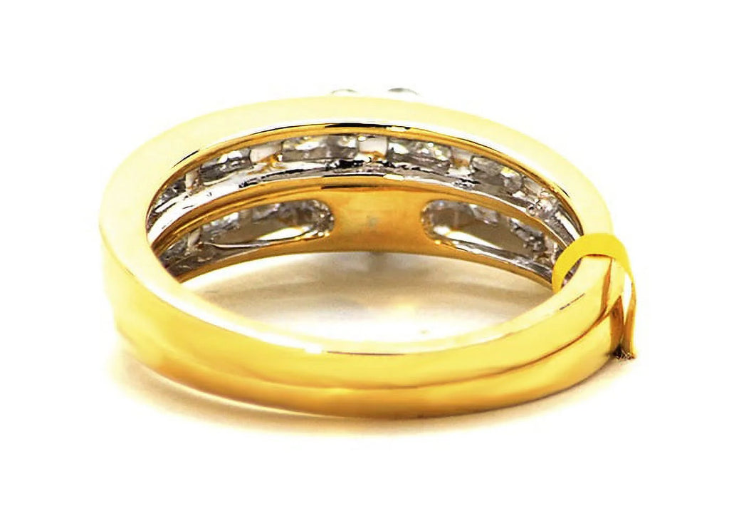 14k White Gold Round Diamond Swirl Engagement Ring (0.25 ct) Y477