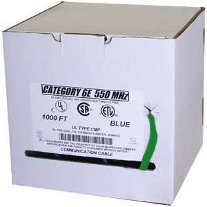 1000ft Cat6 550mhz Solid Plenum Cable X77100