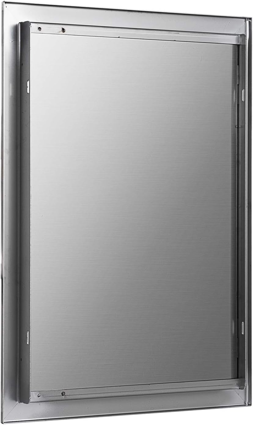 17 x 24 Inch Brushed Stainless Steel Outdoor Kitchen BBQ Access Door Q1051