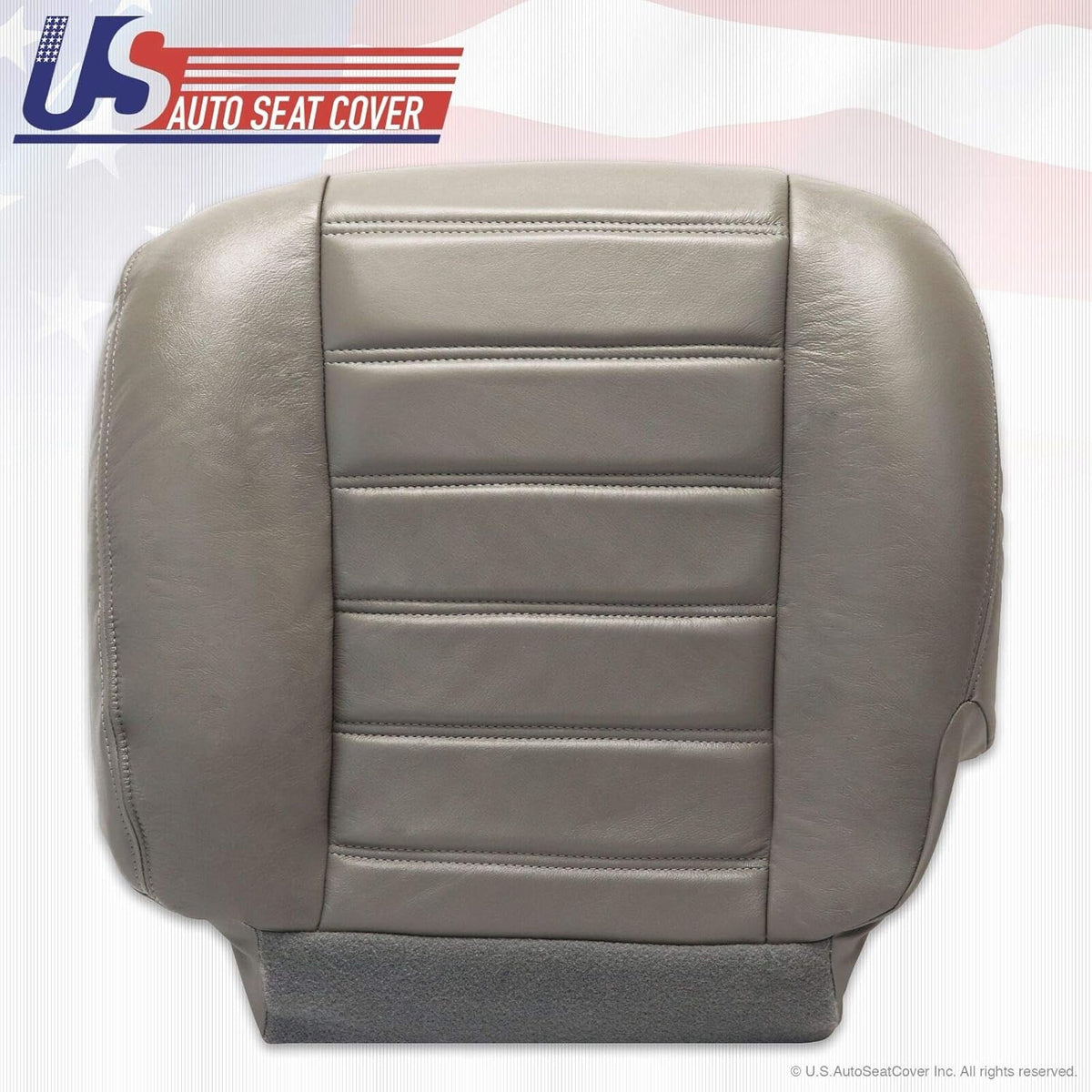 Gray Synthetic Leather Seat Cover Pack of 2 M6299