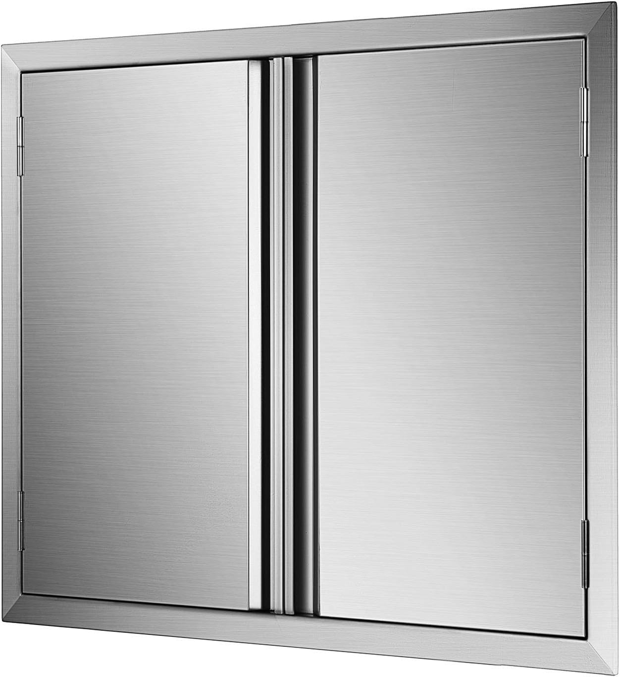 17 x 24 Inch Brushed Stainless Steel Outdoor Kitchen BBQ Access Door Q1051