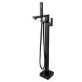 Matte Black Freestanding Tub Filler with Handshower Z84170
