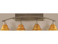 Four Light Bath Bar Brushed Nickel Finish with Glass D602798