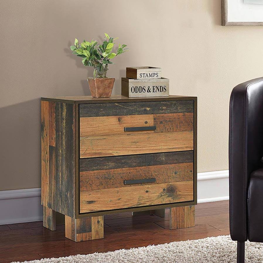 Rustic Pine Twin Panel Bed H1285